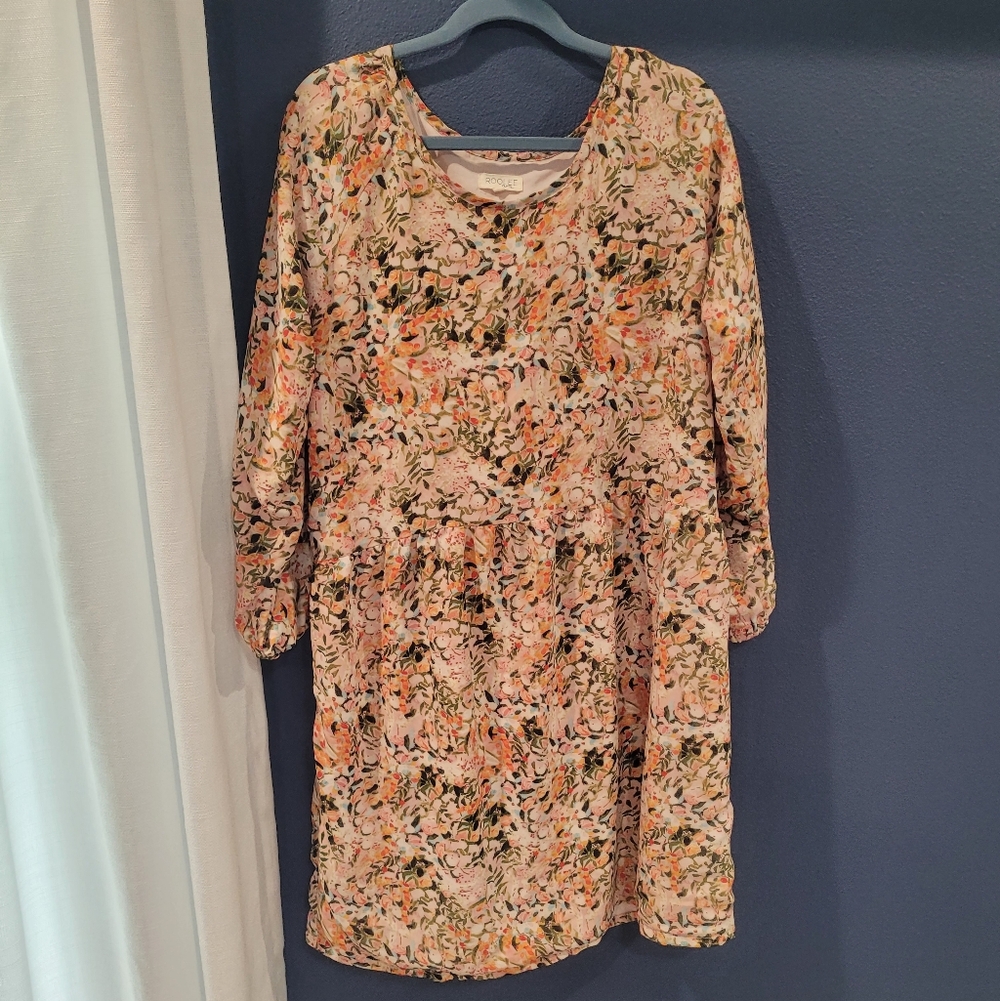 Roolee Mom Floral Dress Brestfeeding Zippers